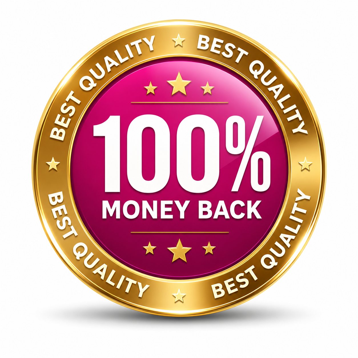 100% Money Back Guarantee badge