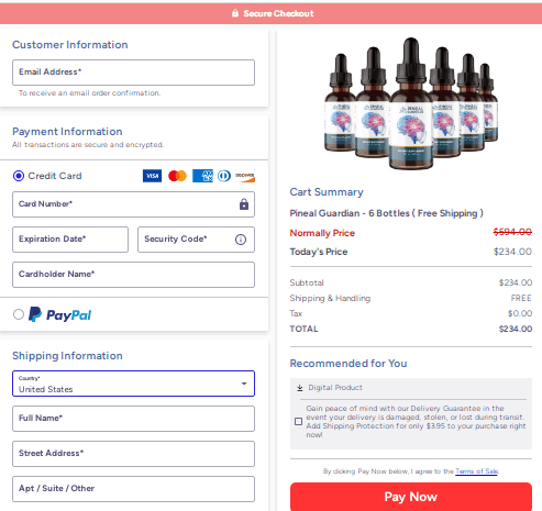 Pineal Guardian - Checkout Page